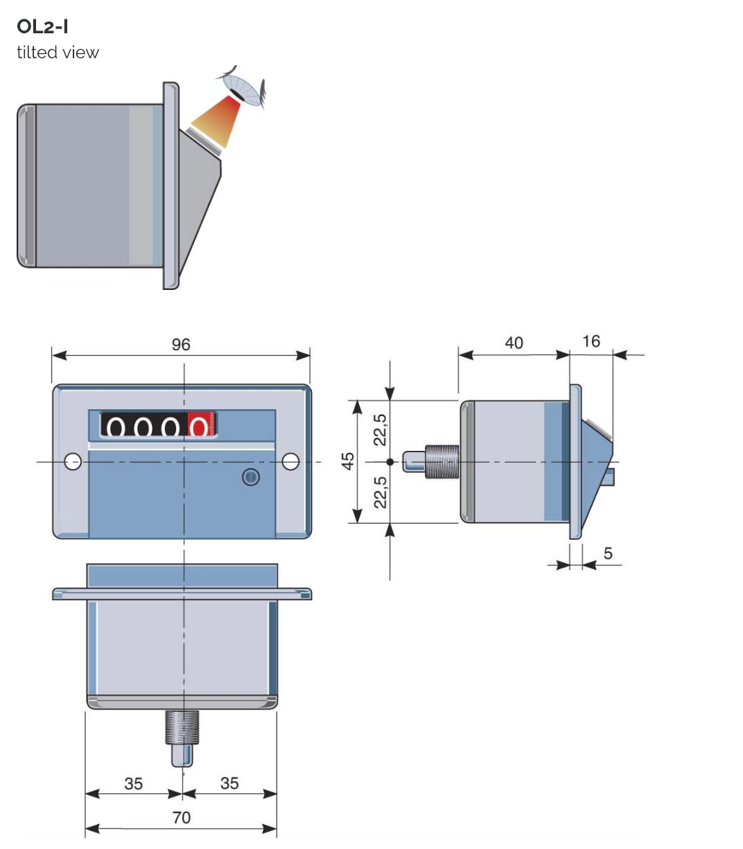 Special Purpose Position Indicators Products OL2 Dimensions FIAMA US