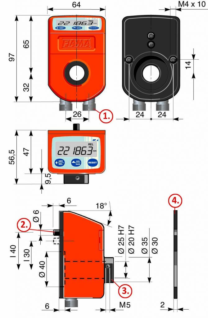 Programable Position Indicator Battery-powered programmable position indicator EP.RS.MAN - FIAMA