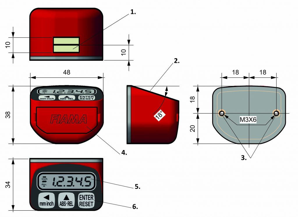 Programable Position Indicator Battery-powered programmable position indicator F7 - FIAMA