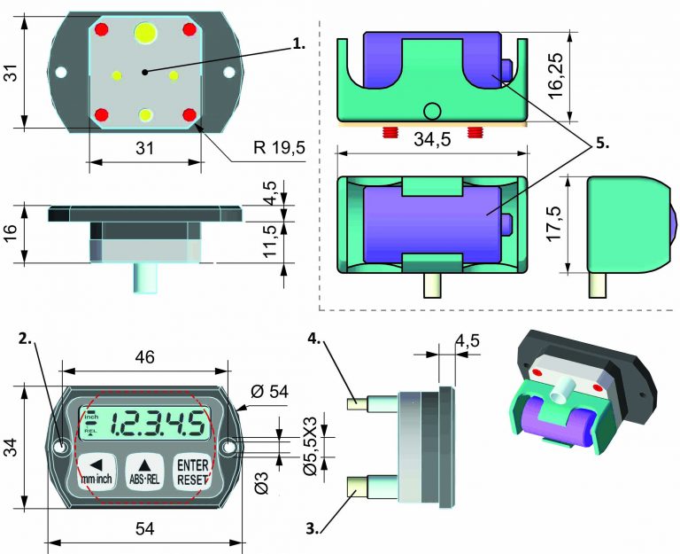 Programable Position Indicator Battery-powered programmable position indicator F7P - FIAMA